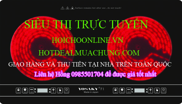 BẾP HỒNG NGOẠI ĐÔI YOSAKY F1 (Made in Japan), bếp đôi hồng ngoại nhật bản, BẾP YOSAKY BẾP HỒNG NGOẠI ĐÔI YOSAKY F1 (Made in Japan), bếp đôi hồng ngoại nhật bản, BẾP YOSAKY
